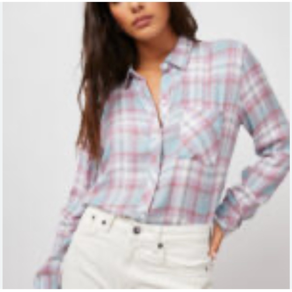 dip Multicolor Plaid Button-Down Shirt